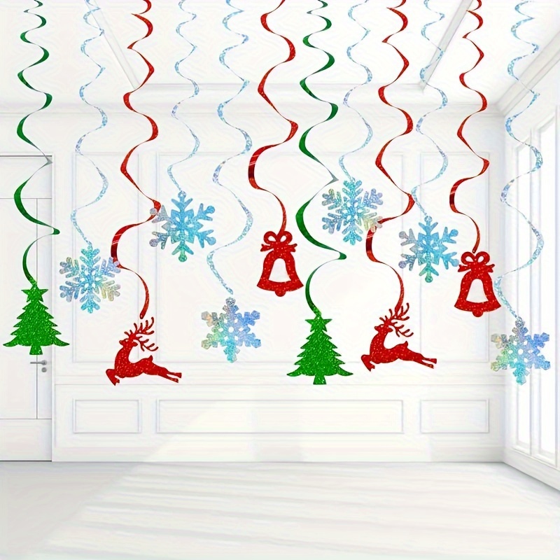 Silvery Hanging Swirl Party Decorations Sparkle Silvery - Temu