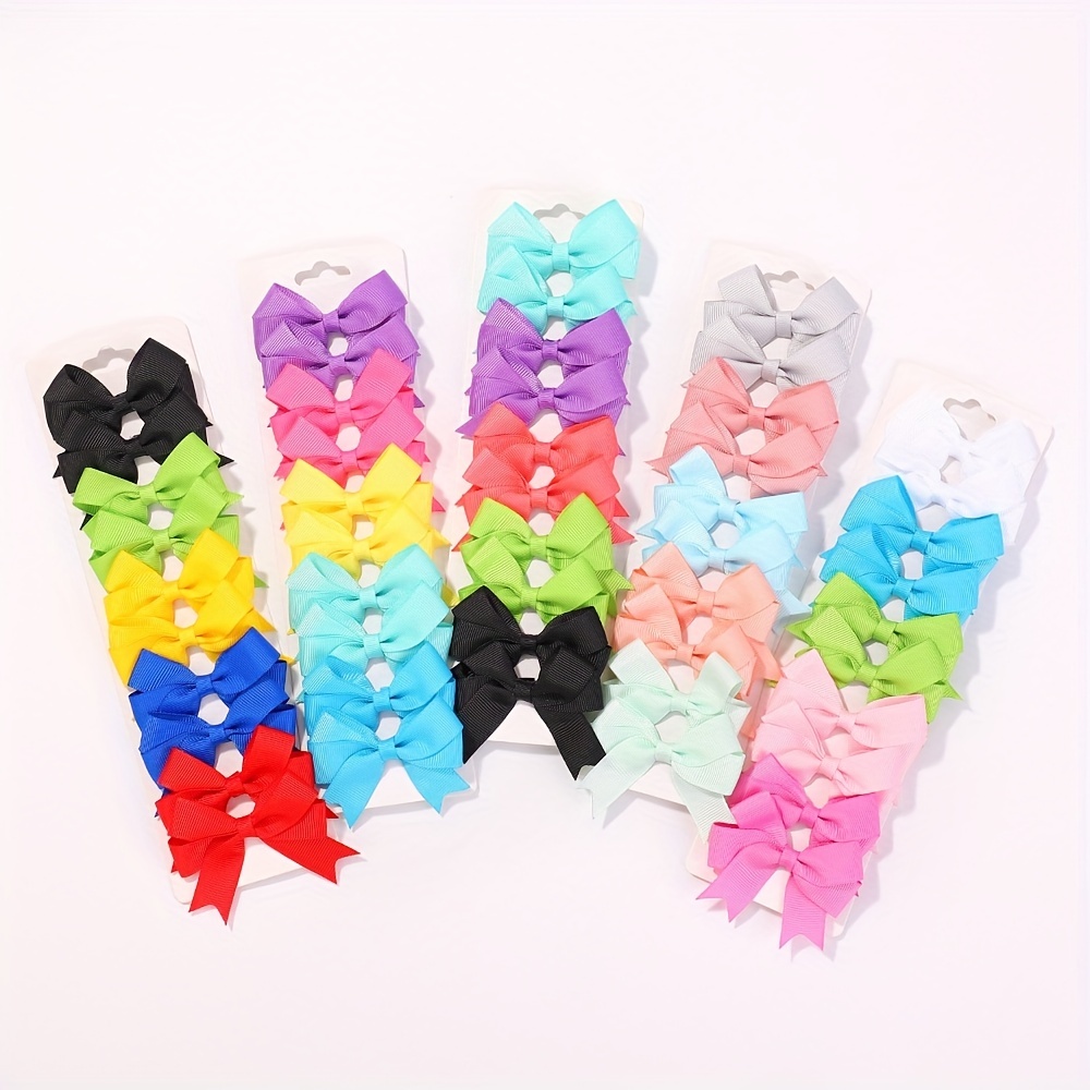 Beautiful Girl Hair Bows Add A Pop Of Color To Your Hairdos! Temu