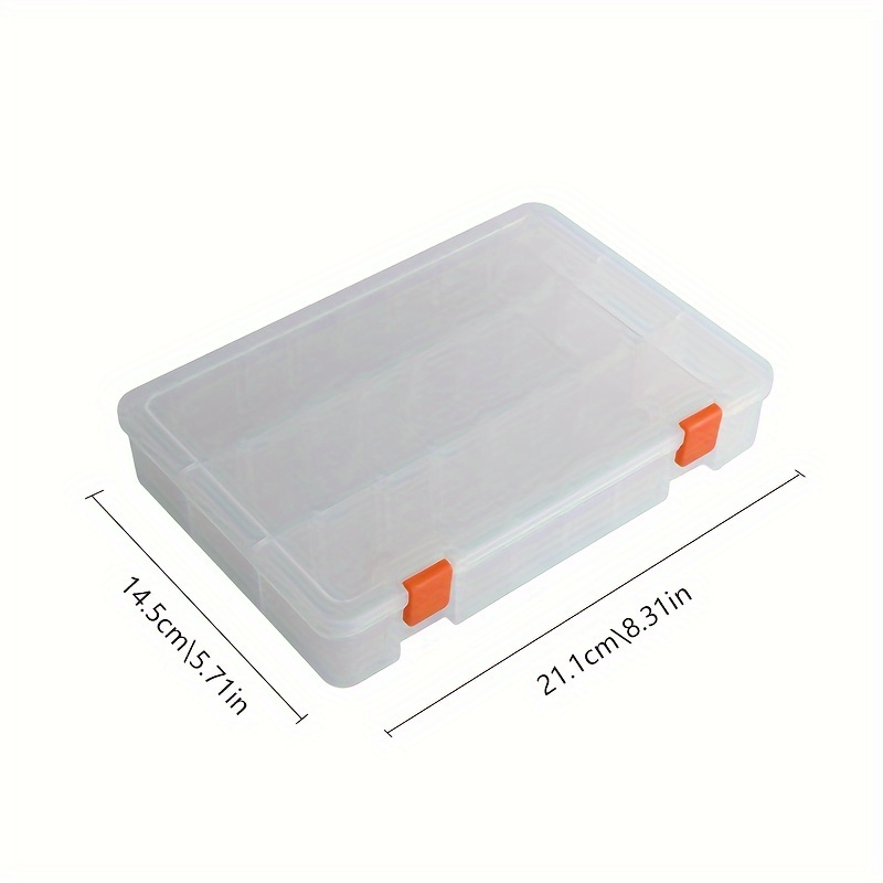 1pc Blue Clear Parts Box, Portable Small Tool Organizer Box, Plastic  Household Screw Storage Box, Electronic Accessories Box, Garage Tool  Storage Box