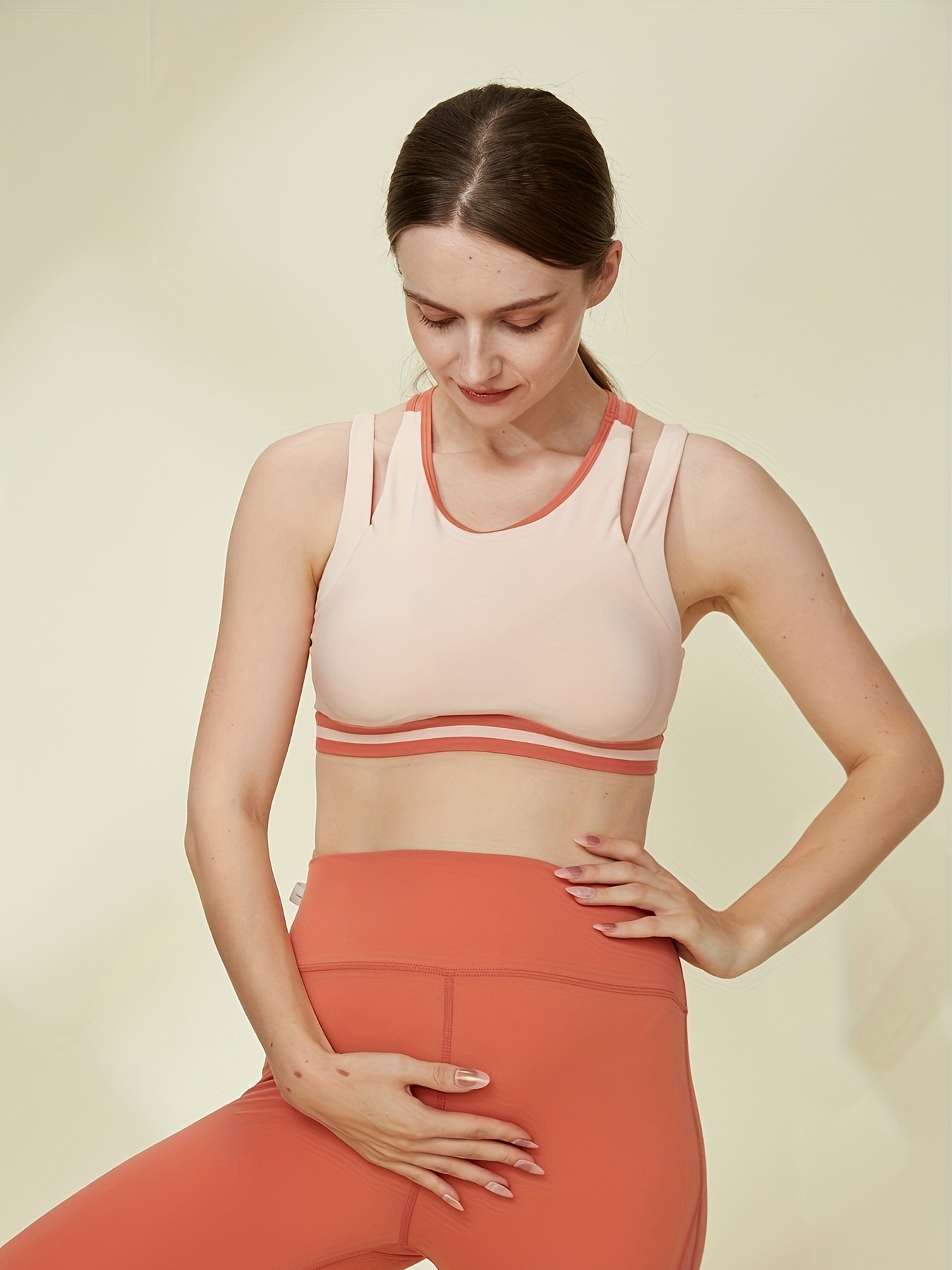 Women's Maternity Double Strap Underwear Contrast Color - Temu