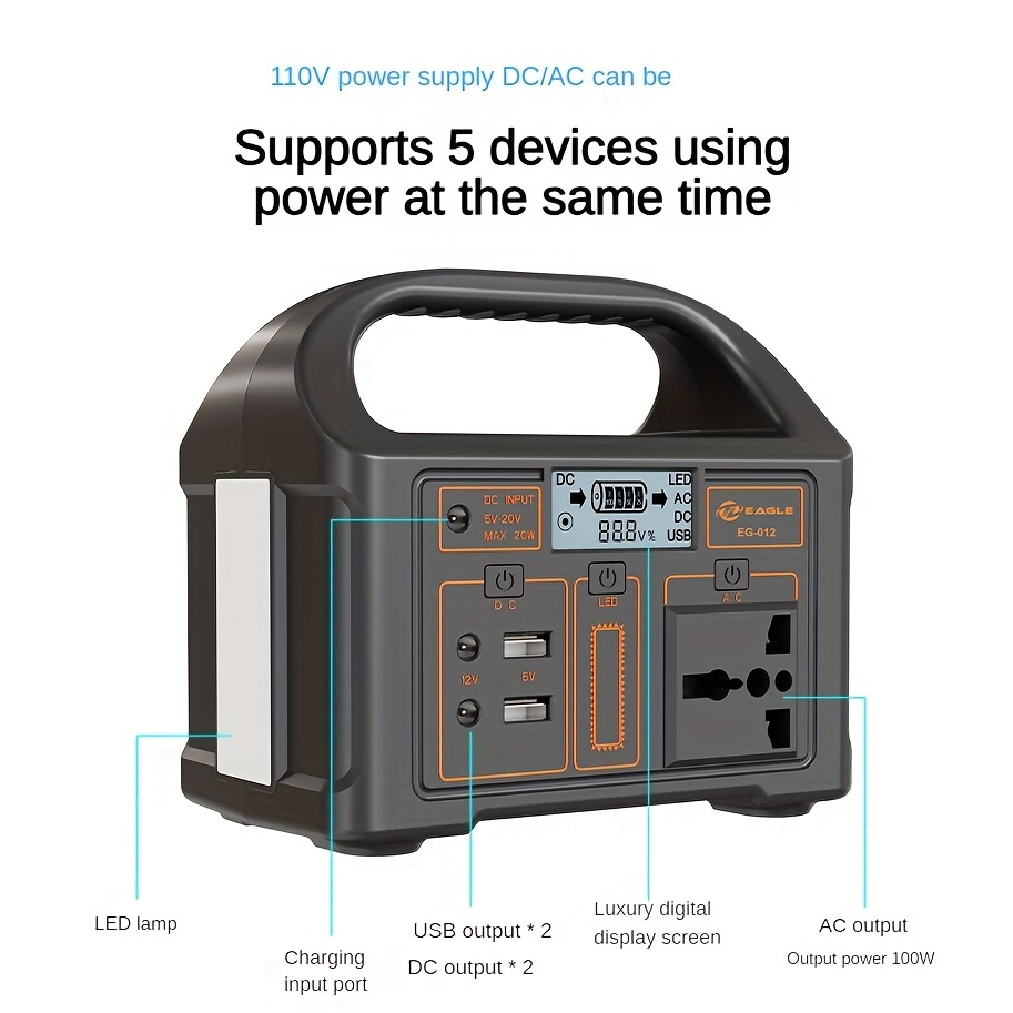 Portable Mini Outdoor Power Supply 110v Us Standard Lithium details 4