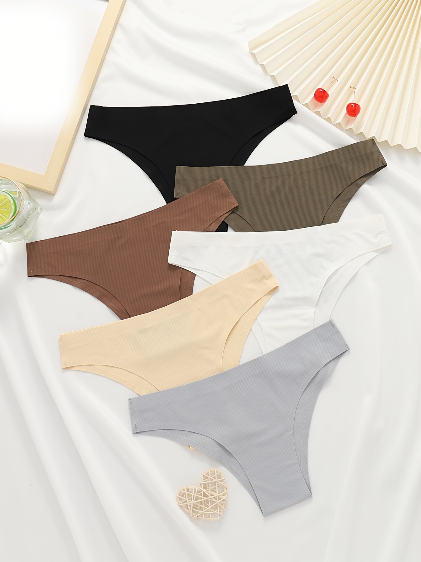 Women's Solid Tanga Briefs Soft Breathable Bikini Panties - Temu