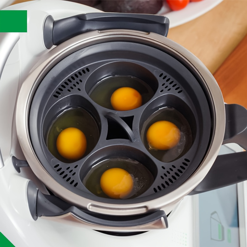 4 in1 Egg Poachers Egg Cooker Tools for Thermomix TM5 TM6 Eggs Steamer Mold  Tray Stand Kitchen Baking Mould Cooking Utensils