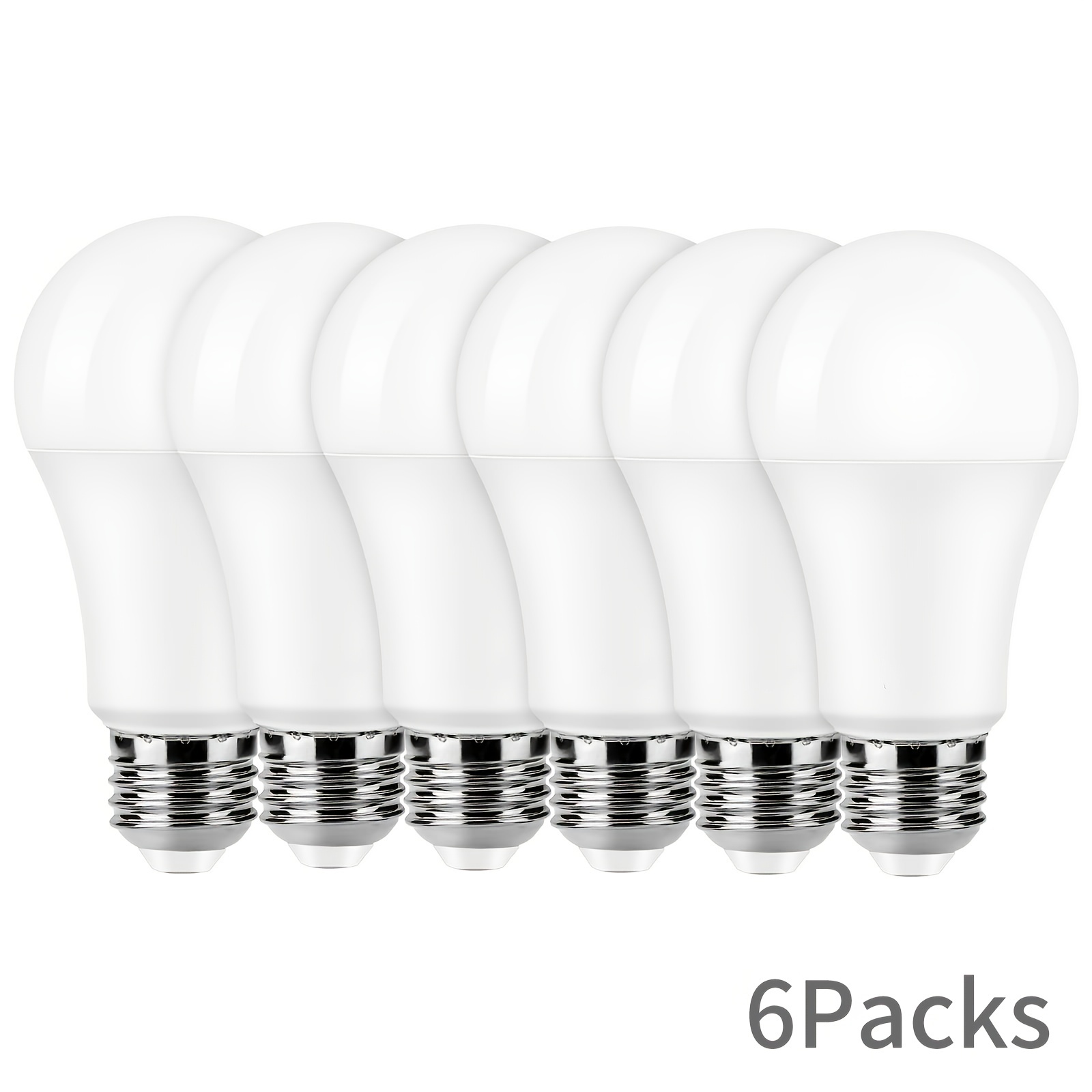 

6 Packs E27 9w Led Bulbs Are Equivalent To 60w Incandescent Lamps, Cold White 6000k Warm White 3000k 900 Lumen Ultra-bright Bulb Lamps Are Applicable To Living Room, Kitchen, Bedroom And Office