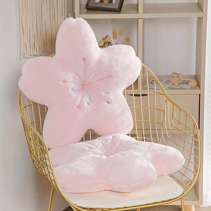 

Cherry Blossom Flower Pillow Love Pillow Living Room Adult Super Soft Princess Style Cute Niche