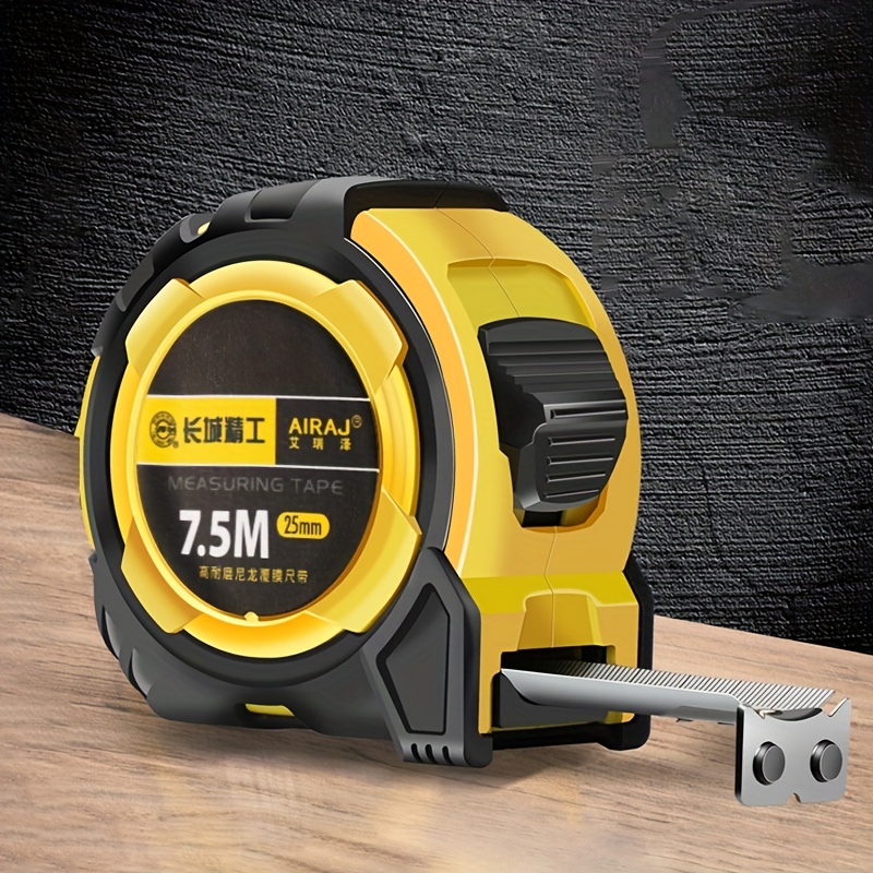 1pc 1.64ft Tape Measure, Self-locking Steel Retractable Ruler, Magnetic  Claw Tip Measuring Tape