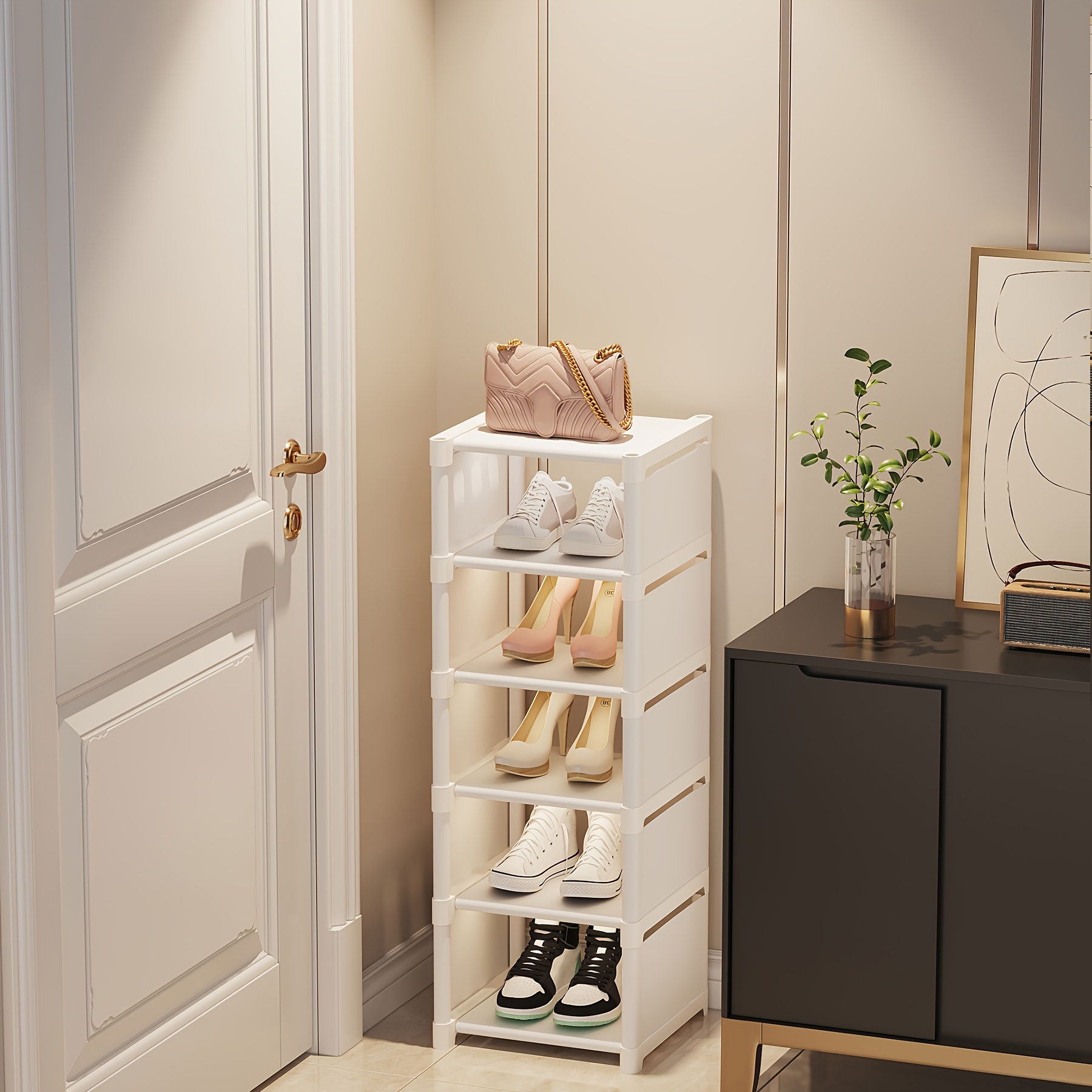 4 Floor Assembly Creative Home Shoe Rack Dormitory Door Storage