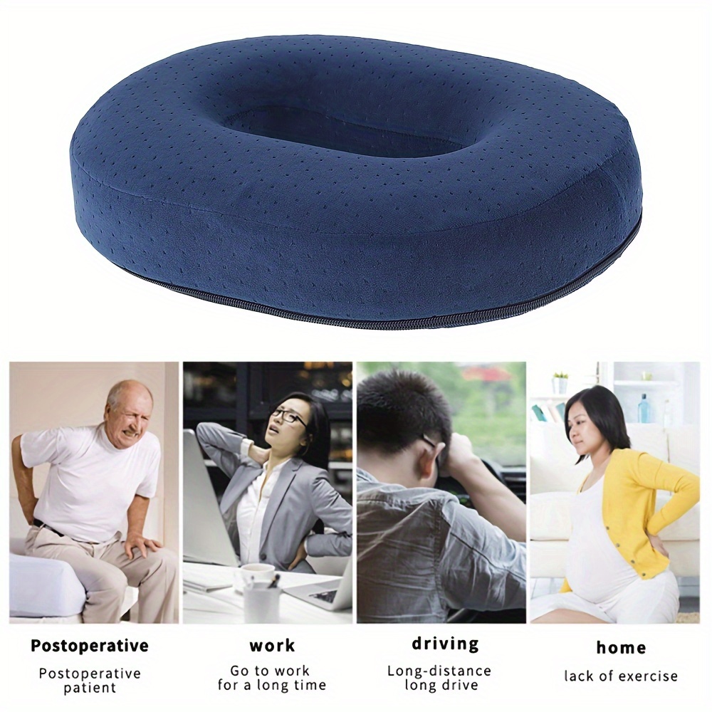 Memory Foam Cushion Comfort Donut Ring Car Chair Seat Pillow Coccyx Pain  Relief