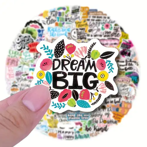 300pcs Inspirational Stickers Laptop Stickers, Motivational Stickers for  Adults Teens, Positive Quote Stickers for Water Bottle Scrapbook, Vinyl