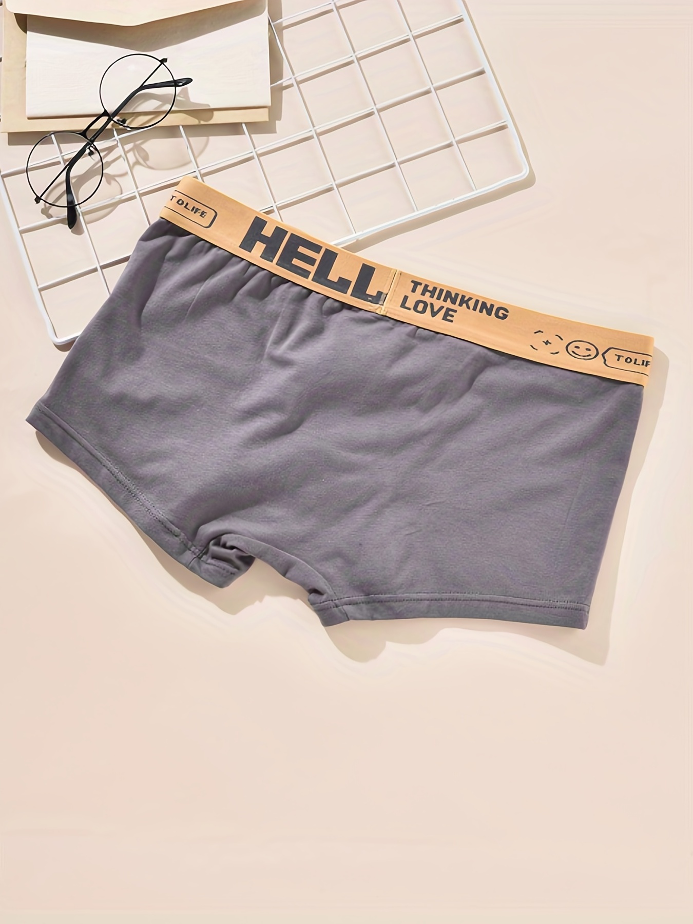 Men's Cotton Comfy Breathable Underwear Youth Men's Panties - Temu