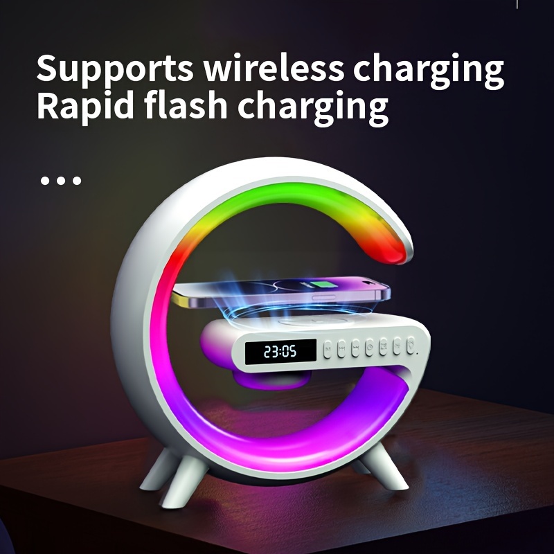 Mini Colorful Ambient Light Wireless Charging Wireless - Temu