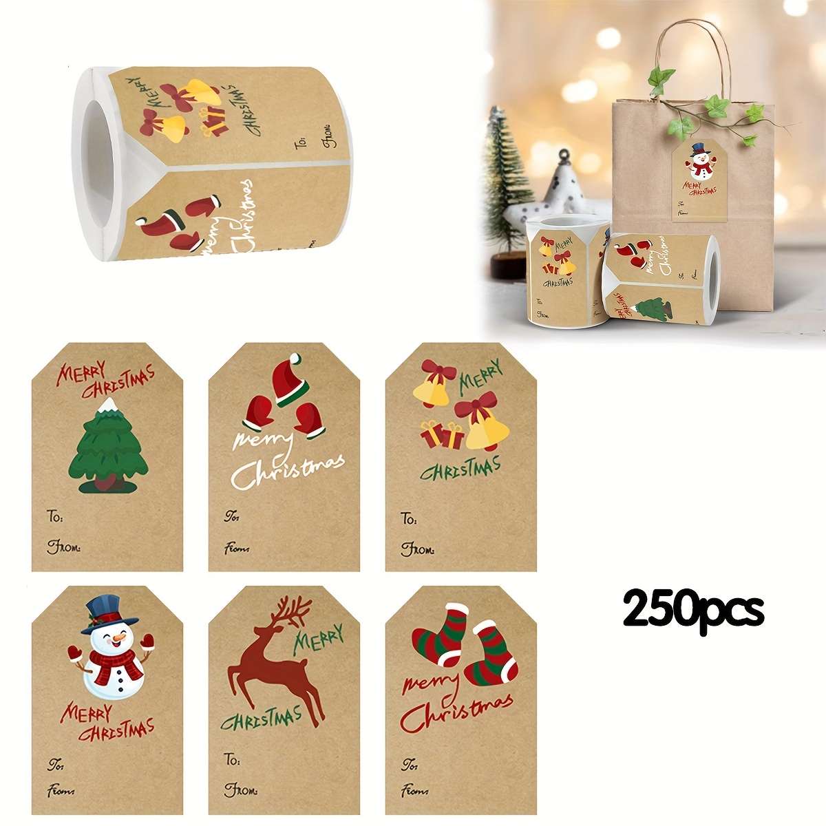 Christmas Gift Tags, Christmas Labels