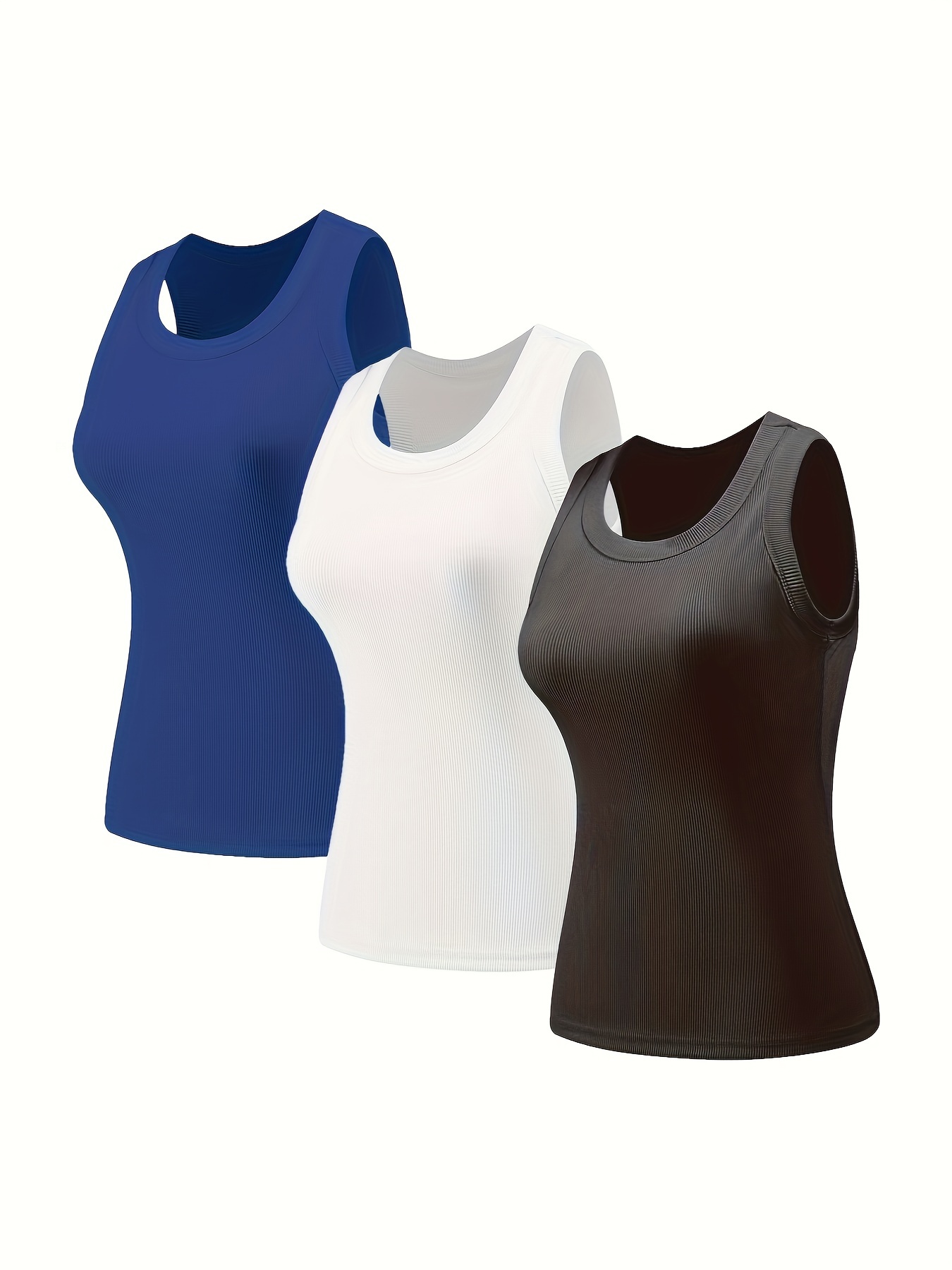 Women's Plain Round Neck Apricot Sports Bras L (8/10)