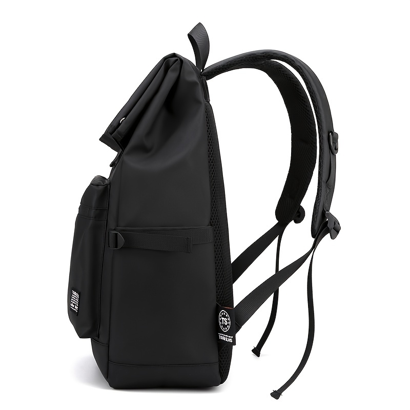  Men's Backpack with Canvas, Casual，Large Capacity,,and Multiple Pockets for Wear Resistance and Multifunctional Load Reduction During Travel and Commuting