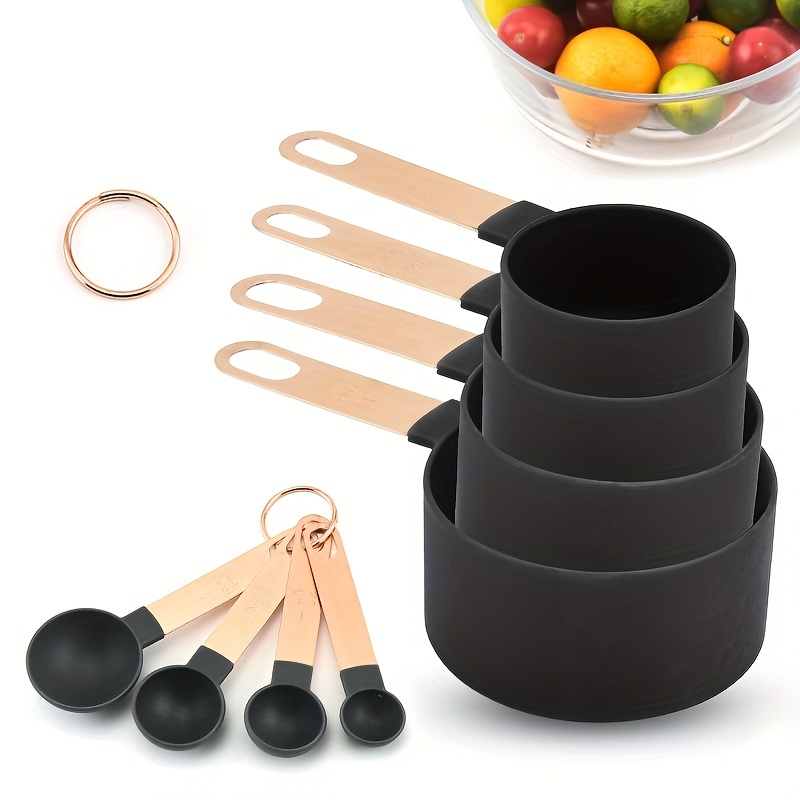 Stainless Steel Measuring Cups And Spoons Set Stackable - Temu