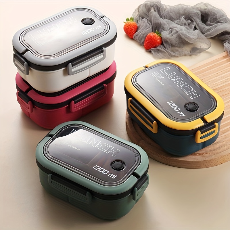 Multilayer plastic microwave oven lunch box, office vehicle heated lunch  box