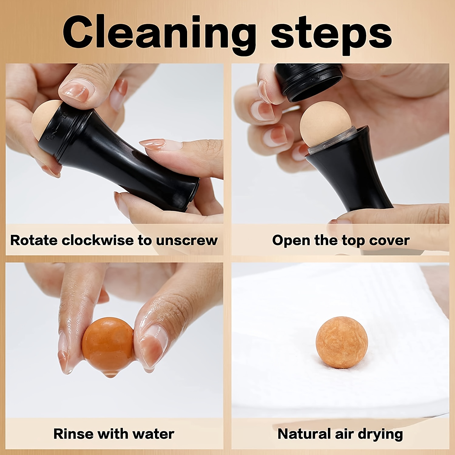 1pcs face oil absorbing roller skin care tool volcanic stone oil absorber washable facial oil removing care skin makeup tool 2