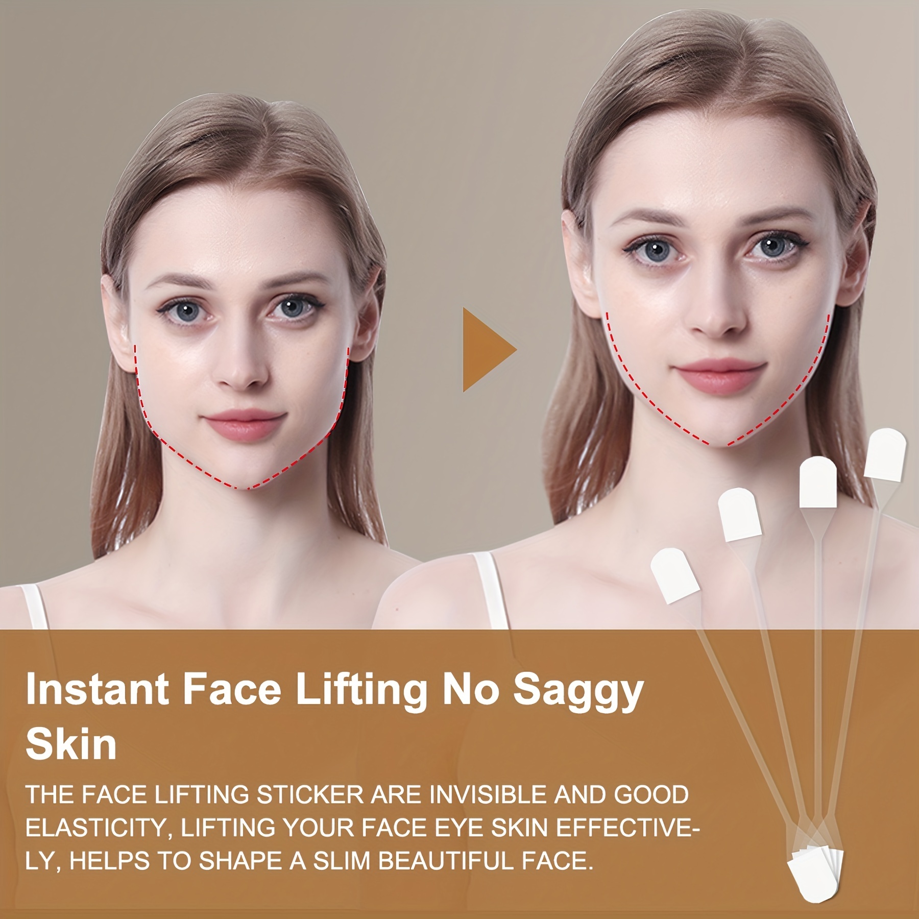 Ultra thin Invisible Face Lift Sticker Instantly Lift Saggy - Temu Australia