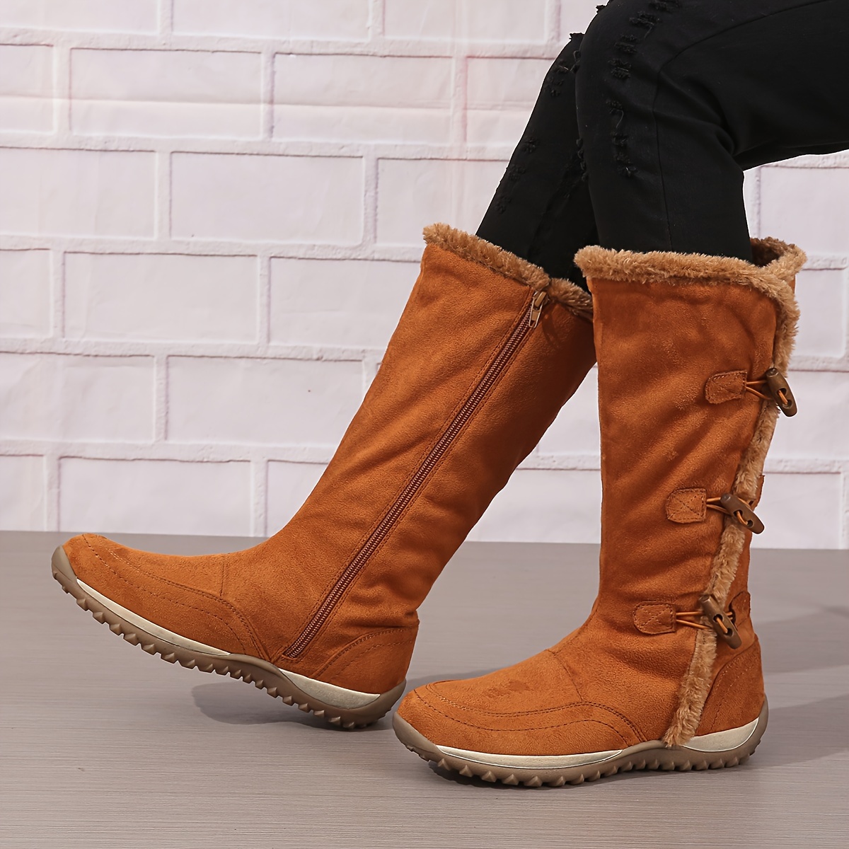 Ladies mid calf outlet length boots