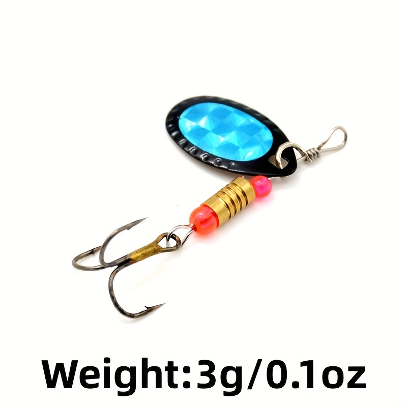 shamjina 5Pcs Fishing Lures Spinnerbait, Bass Fishing Lures  Set, Fishing Tackle with Box, Hard Metal Spinnerbaits for Walleye Salmon,  9cmx3.5cm : Sports & Outdoors