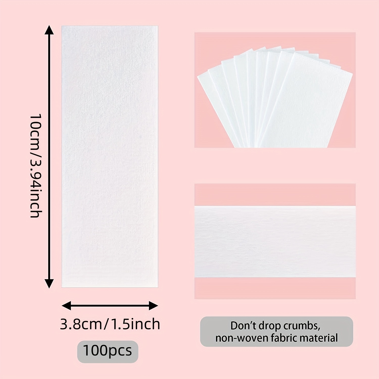 Hair Removal Waxing Strips Non woven Fabric Wax Paper For - Temu