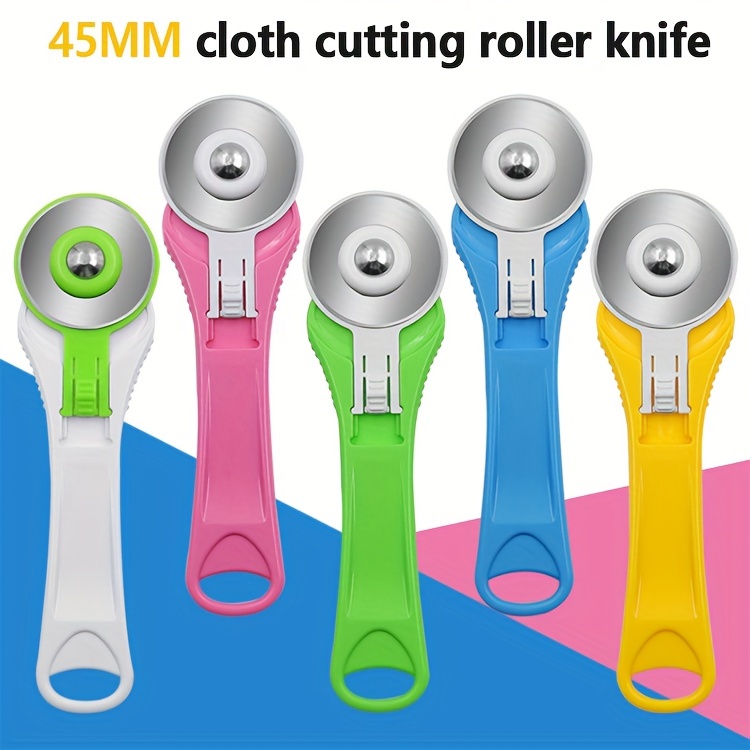 45mm Patchwork Roller Wheel Round Knife Tailor Cutter Cutter Sewing  Quilting Cloth Fabric Leather Craft Cutter Tool