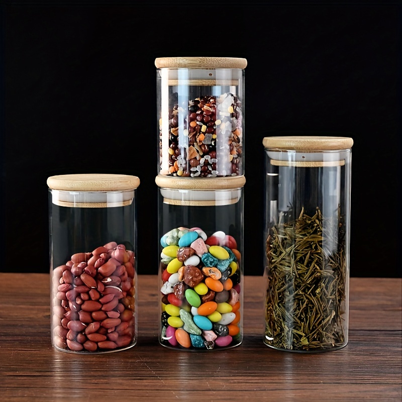 High Borosilicate Glass Sealed Jars Kitchen Grain Storage - Temu