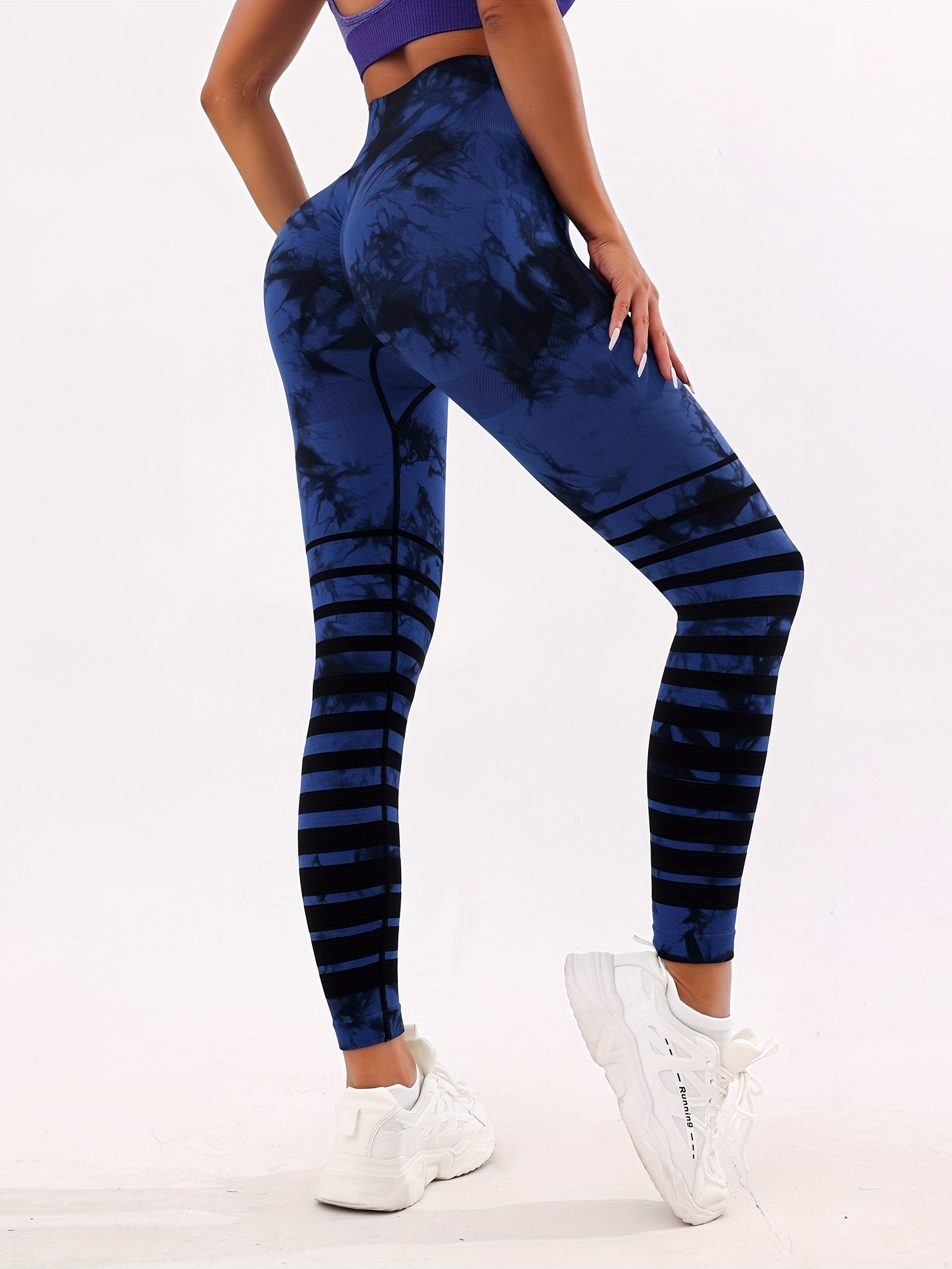 High waisted Tie Dye Yoga Leggings For Women Fashionable And