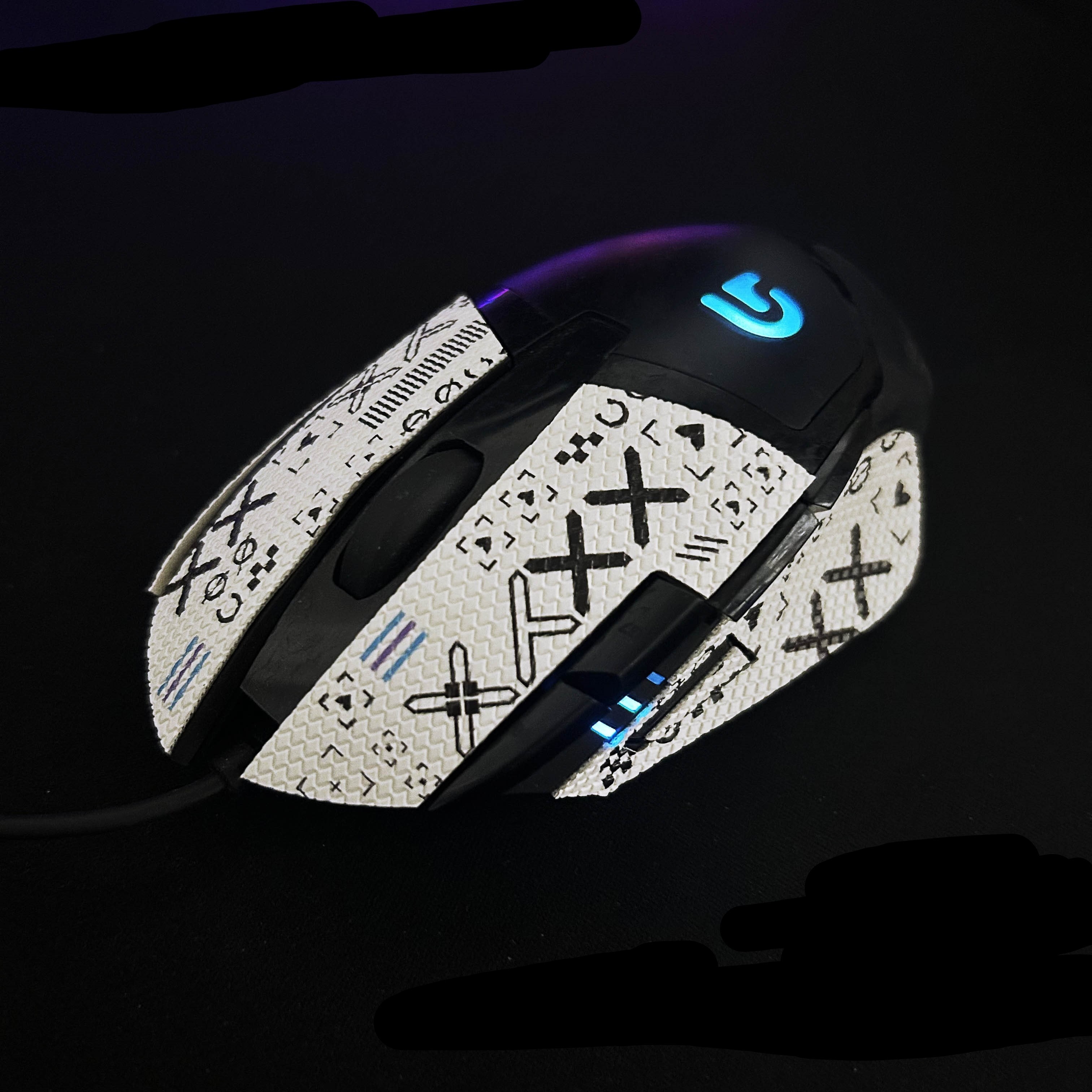 Logitech G402 Mouse Non slip Stickers Wired Sweat absorbing - Temu