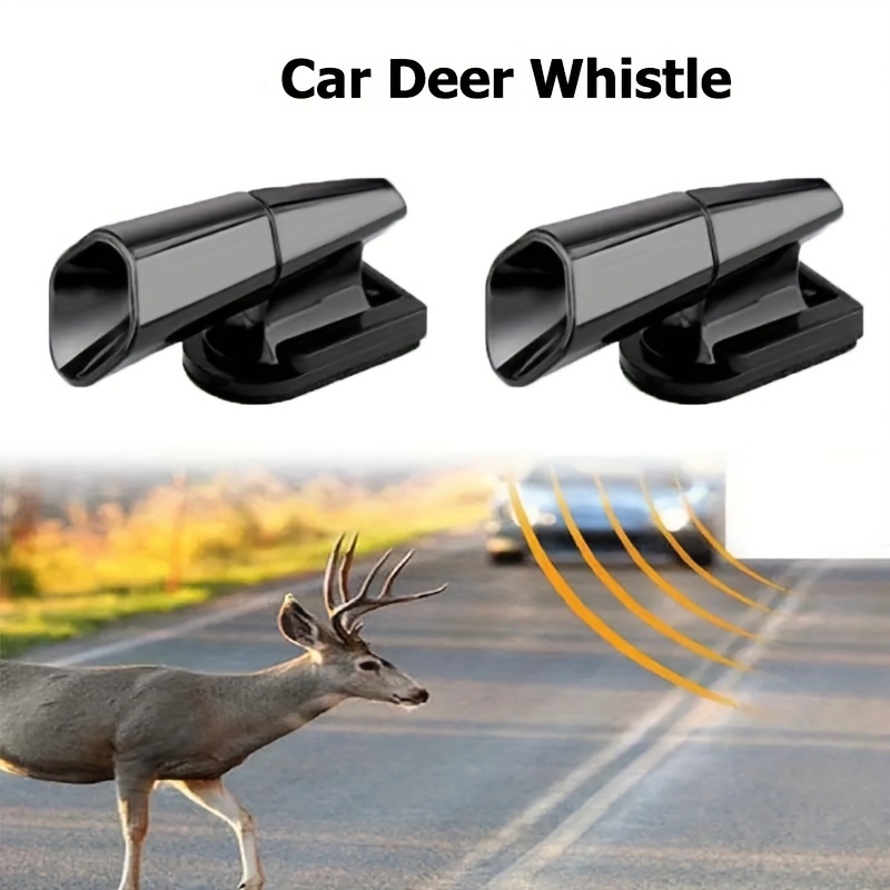 2pcs Car Deer Whistles Animal Alert Auto Warning Whistles System Alarm  Double Construction Deer Whistles Device For Car