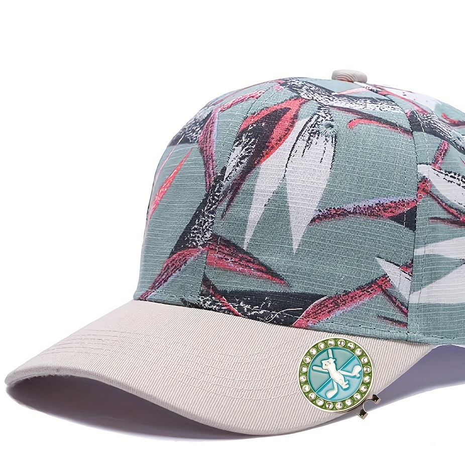 Sparkling Rhinestone Golf Hat Clip Magnetic Ball Marker - Temu