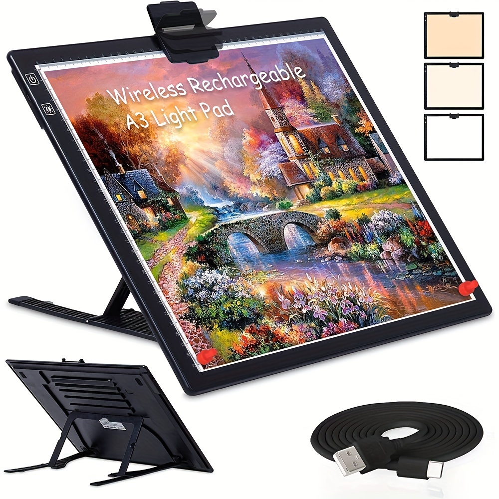 Rechargeable Led Bright Ultra-thin Light Pad A4 Powered By Lithium Battery  For Cricut Vinyl, Weeding Tool, Drawing Crafting Box - Digital Tablets -  AliExpress