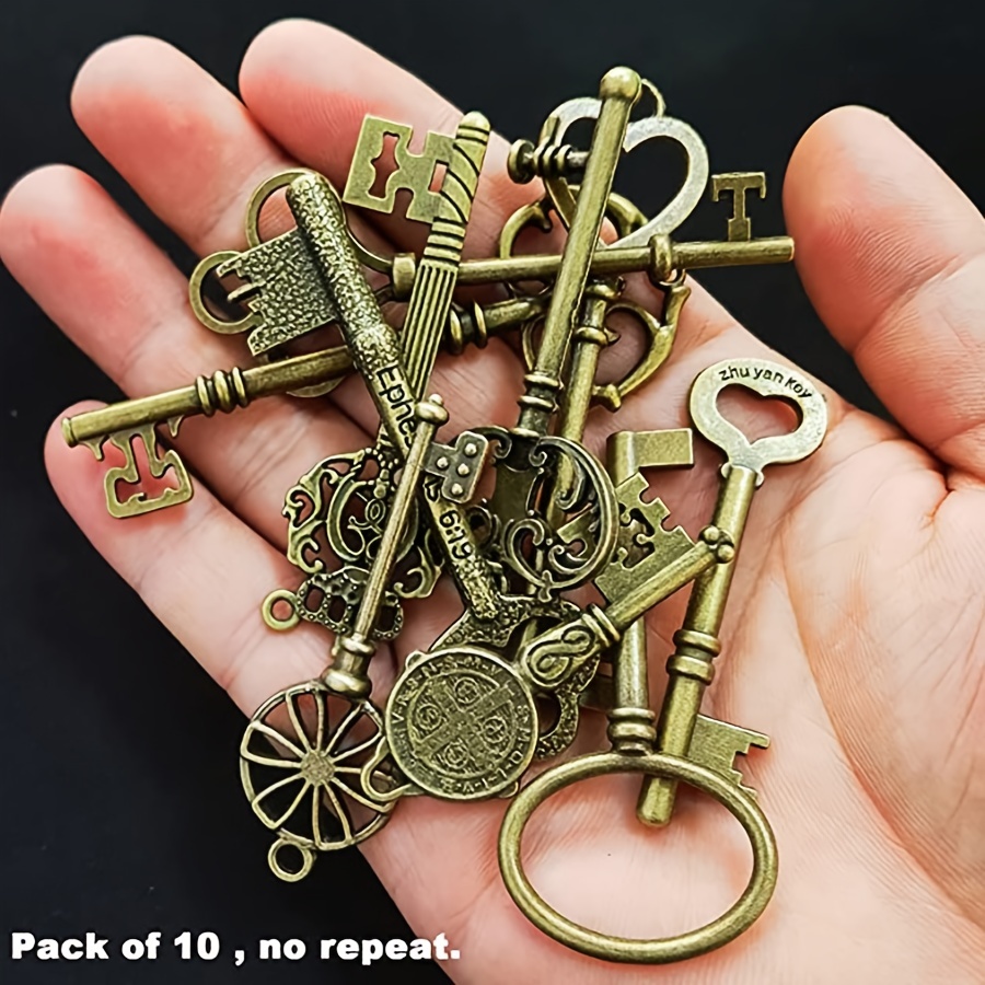 30PCS Assorted Antique Skeleton Keys, Vintage Steampunk Keys