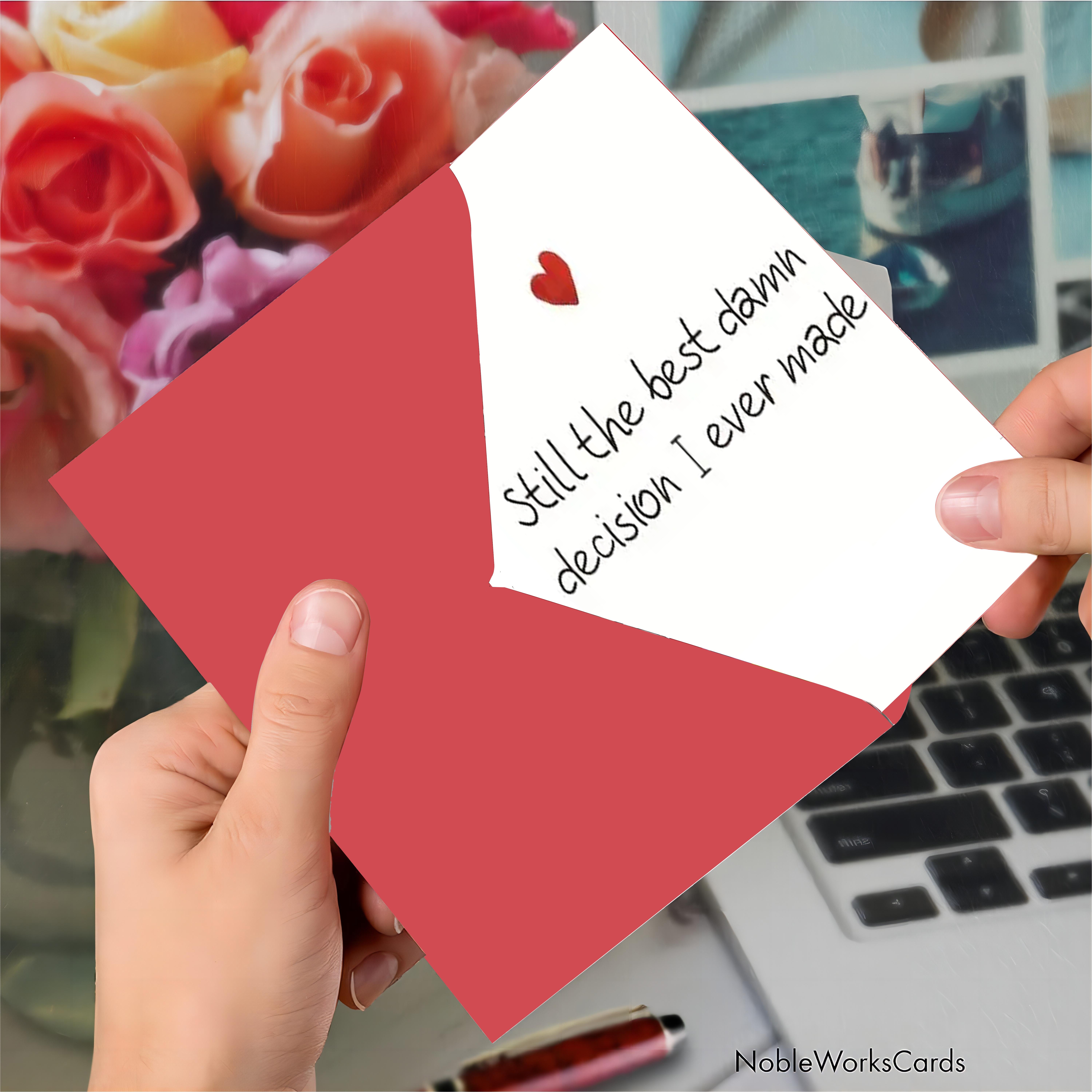 Special Boyfriend Anniversary Card Romantic Anniversary Card 