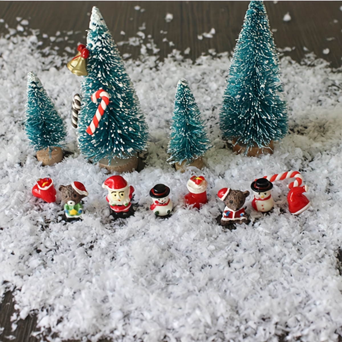 Artificial Snowflake Scenery Set Christmas Props Artificial - Temu