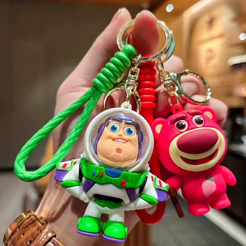 

Disney Keychain Cute 3 Eyes Alien Keyring Pendant Kawaii Disney Bag Accessories Decorative Gift Key Chain