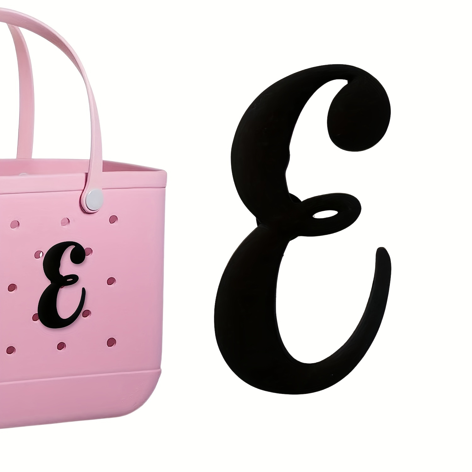 Bag Charm - Personalized Alphabet Shaped Tote Bag Accessories For Stylish  Decoration And Easy Identification - Temu Bahrain