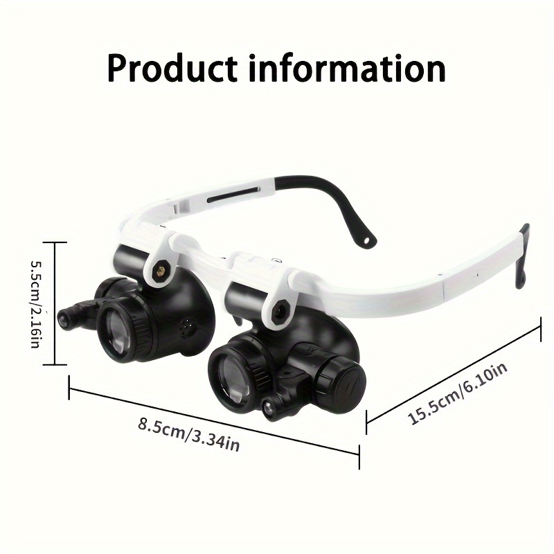1pc Illuminated Loupe Magnifier Magnifying Glass With Led Light Stand  Illuminated Microscope With Head 2 Oamps Optical Instruments - Industrial &  Commercial - Temu