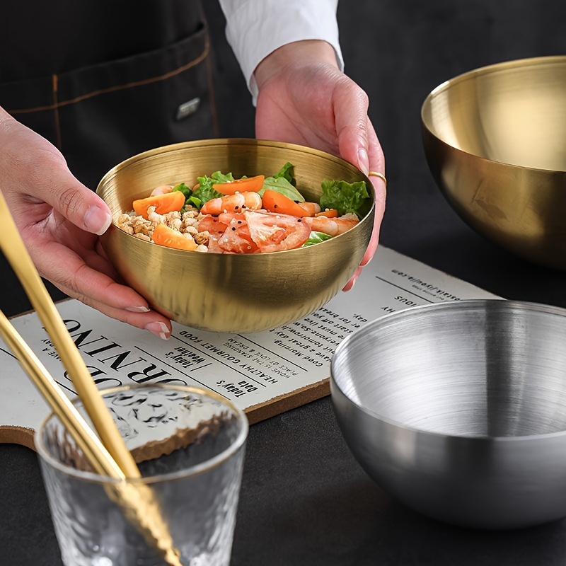 Choice Standard Weight Stainless Steel Mixing Bowls - 3/Set 