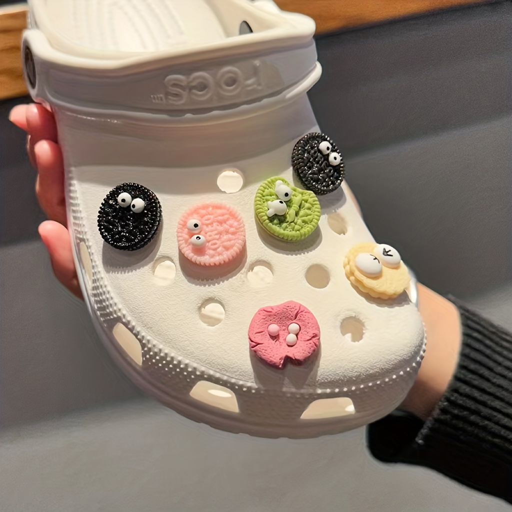 12pcs Set Cute With Eyes Kawaii Cartoon Shoes Charms For Funny Shoes Diy  Accessories, Shop On Temu And start Saving