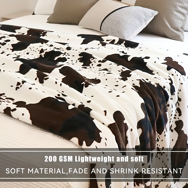 Cow print best sale bed throw