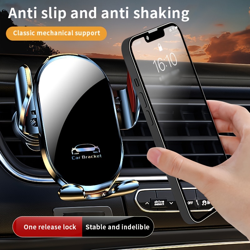 

360 Degree Rotatable Flexible Mechanical Locking Firm Car Phone Holder, Suitable For Iphone Car Holder