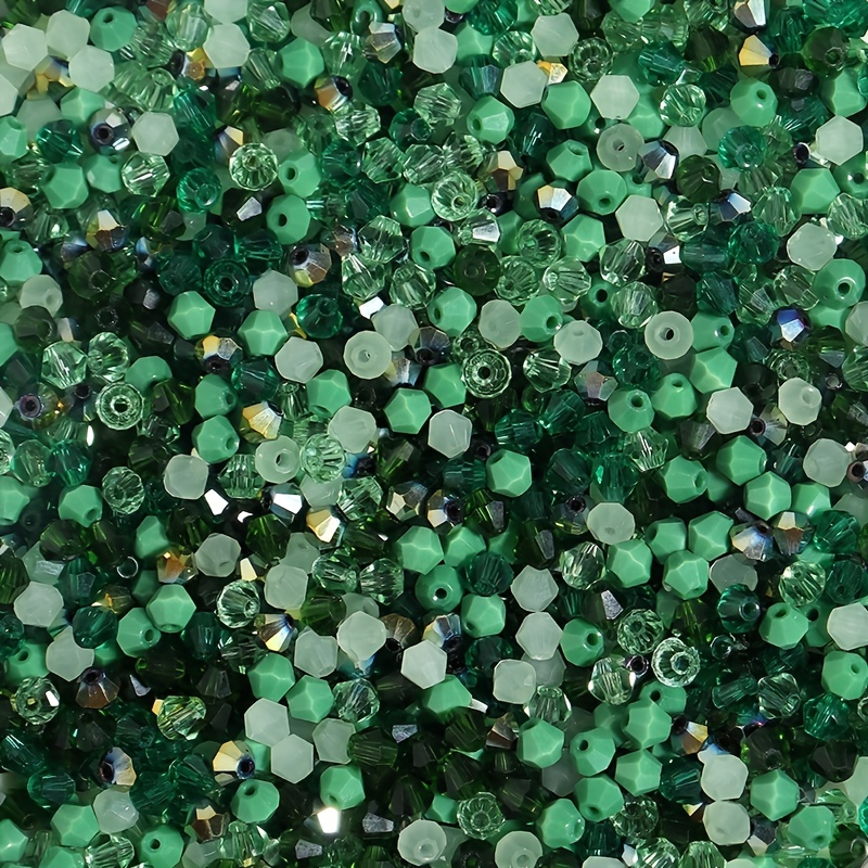 200pcs 4mm Green Color Round Glass beads For Jewelry Making DIY