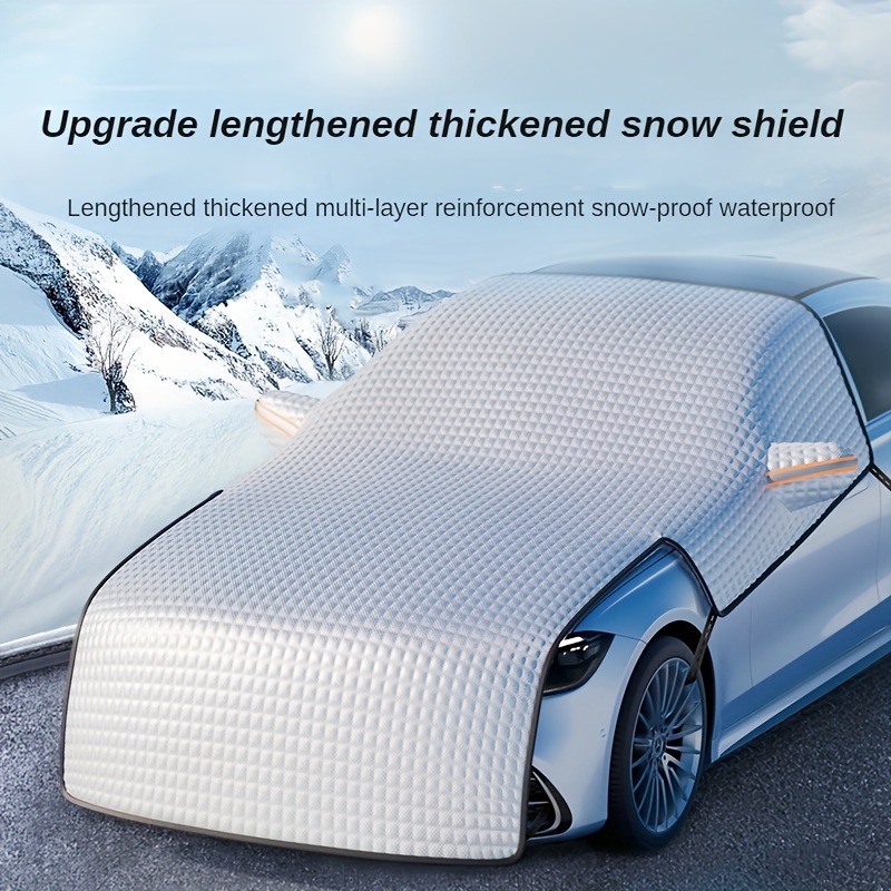 

New Car Snow Shield Front Windshield Snow Cover, Anti-frost And Anti-freeze Windshield Window 4 Seasons Universal Lengthened Cover Cloth