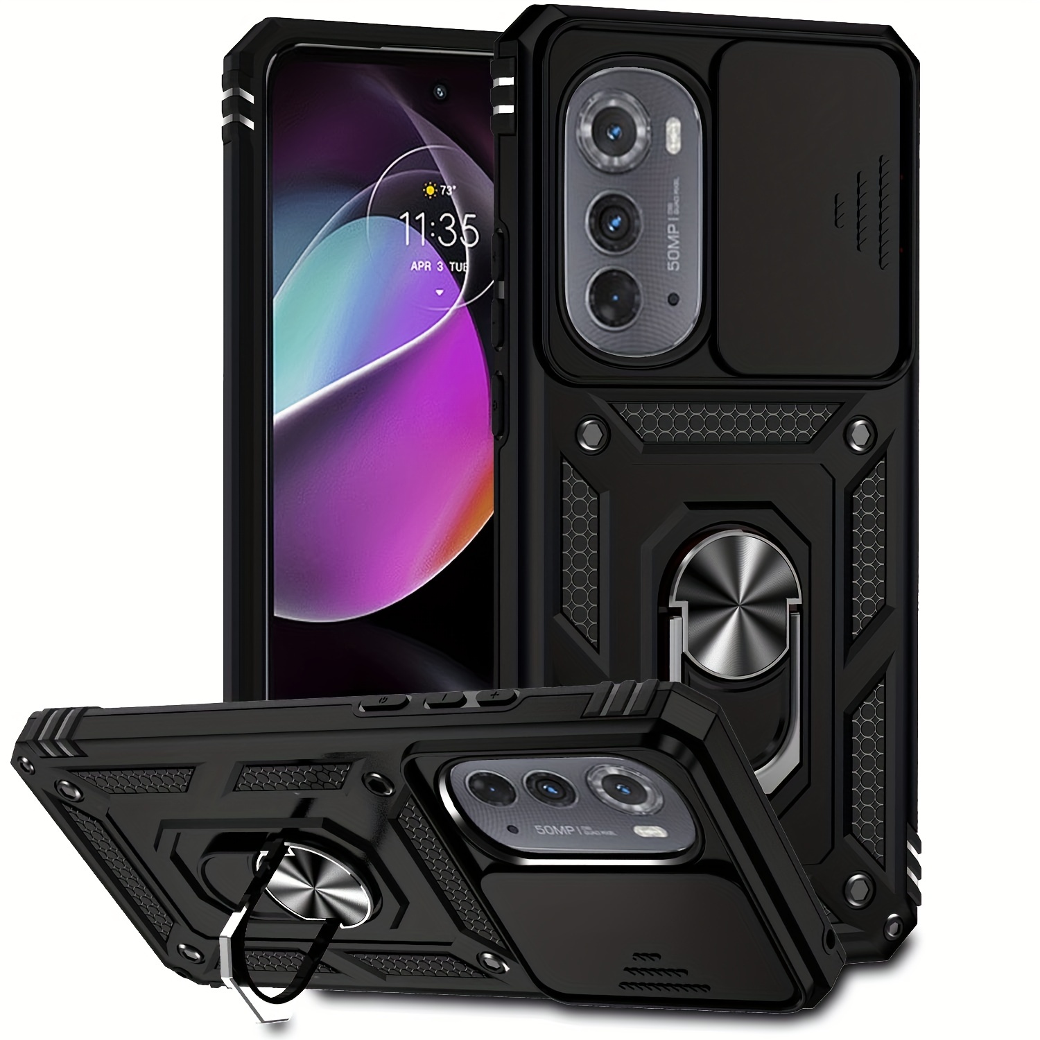 Para Motorola Moto G73 5G Funda de teléfono TPU con textura