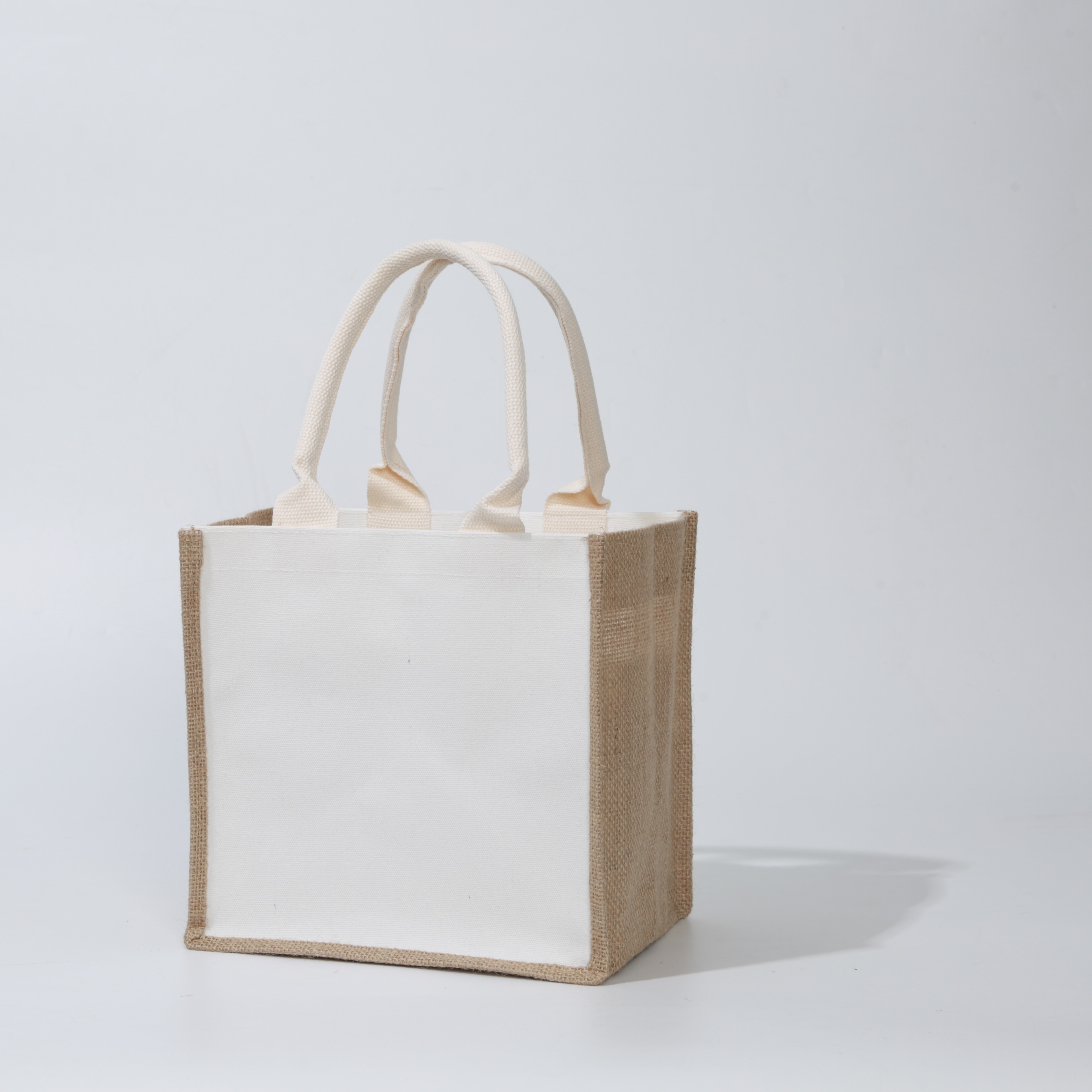 

Small Burlap Tote Bag, Lightweight Storage Handbag, Portable Shopping Bag Travel Picnic Bag