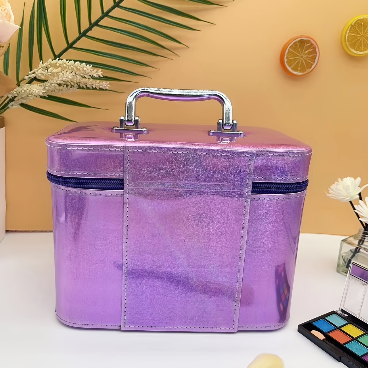 Professional Beauty Make Up Case Nail Art Cosmetic Box Vanity Case Makeup  Train Case Large Capacity Portable Makeup Organizer Bag With Handle Travel  Box For Cosmetics Makeup Brushes Toiletry Jewellery - Temu