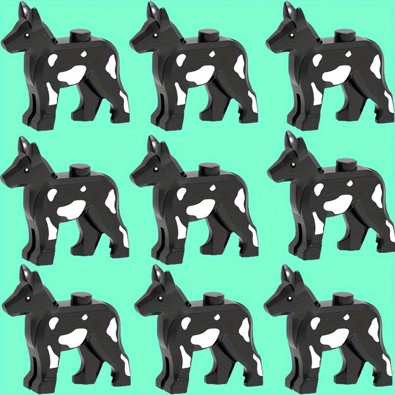 9pcs Mini German Shepherd Dog Building Blocks Set