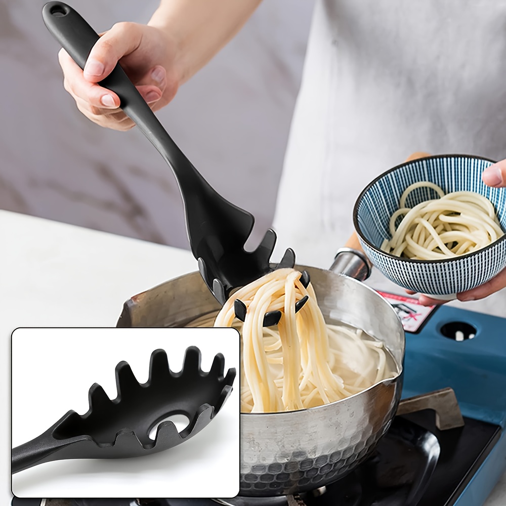 Cuchara de cocina sólida y ranurada, cuchara de cocina grande de silicona,  cuchara sólida antiadherente, utensilios de cocina resistentes al calor
