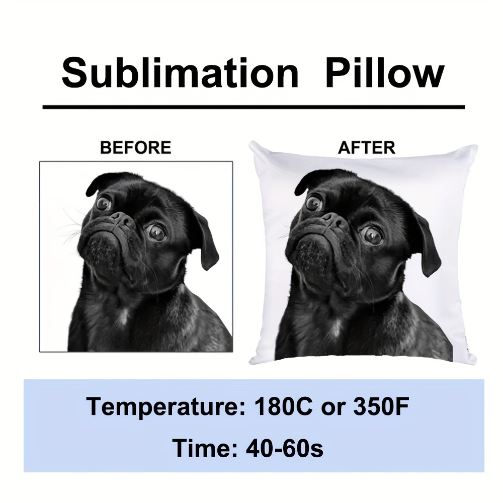 Sublimation Pillow Cases White Cushion Covers Blanks Pillow Covers Heat  Transfer Pillow Covers Polyester Peach Skin Throw Pillow Covers - Temu  Mexico